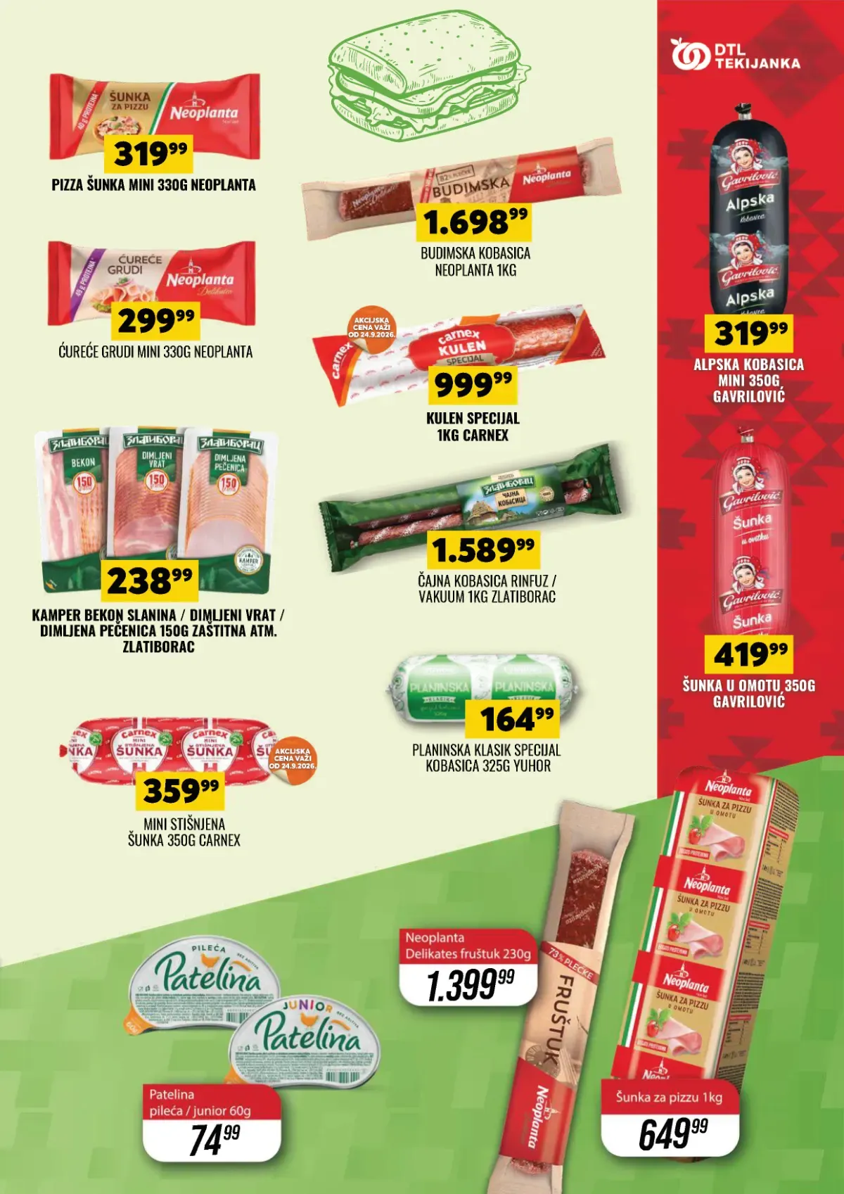 DTL Tekijanka katalog, strana 9 – Neoplanta proizvodi, kobasice, kulen i suhomesnato