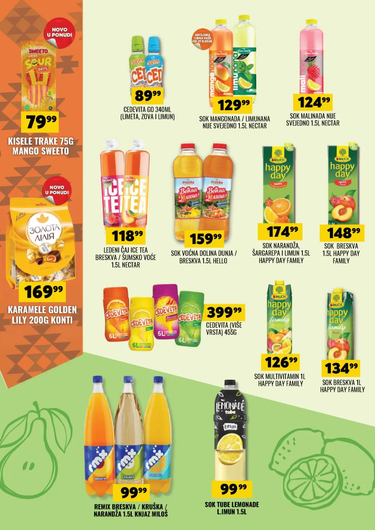 DTL Tekijanka katalog do 07.09.2026. – Cedevita Go i Nectar ledeni čaj