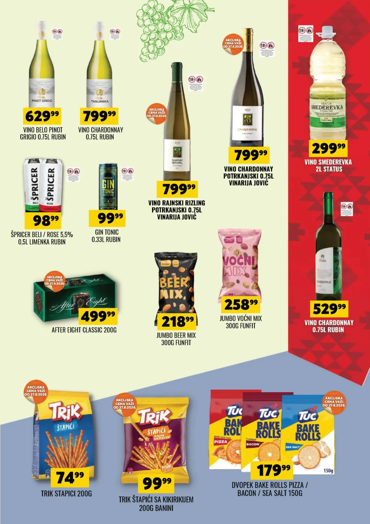 DTL Tekijanka katalog do 07.09.2026. – Rubin Pinot Grigio i Chardonnay vino