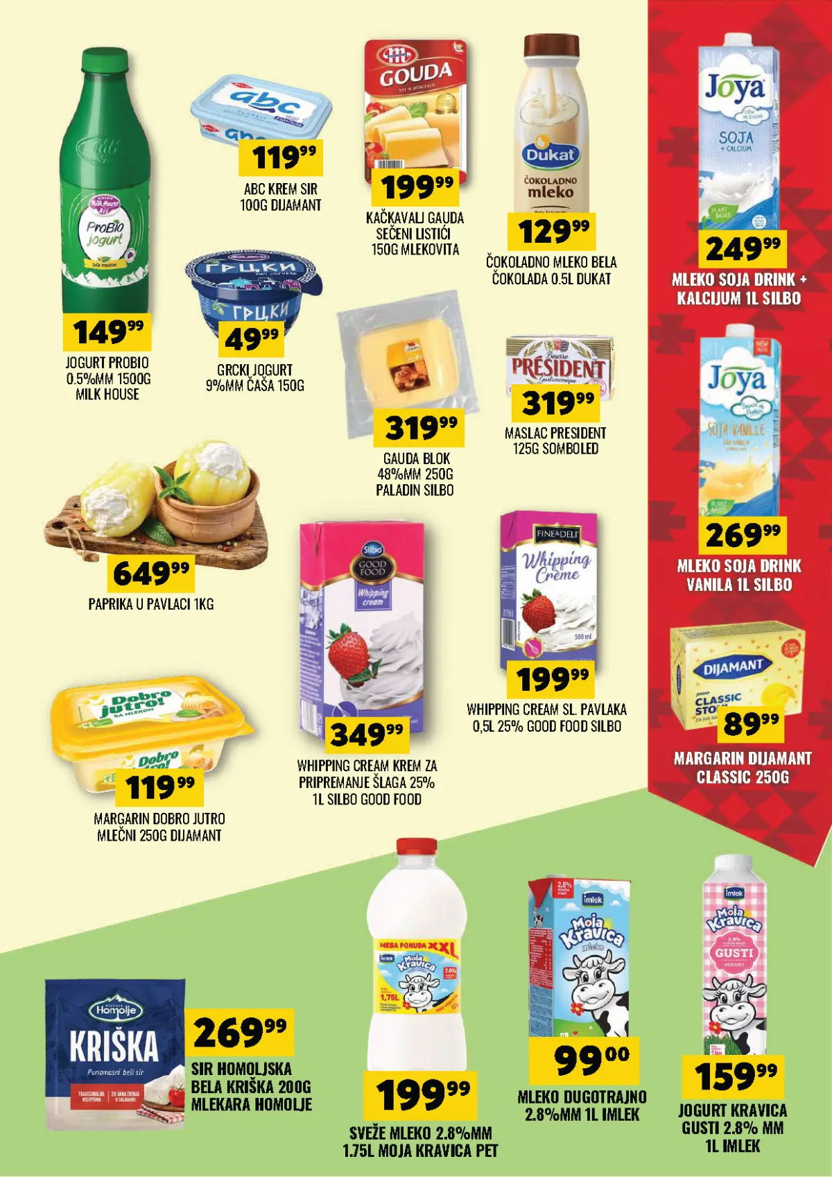 DTL Tekijanka katalog 07–19.10.2026., strana 5 – mleko, jogurt, sirevi, maslac i margarin