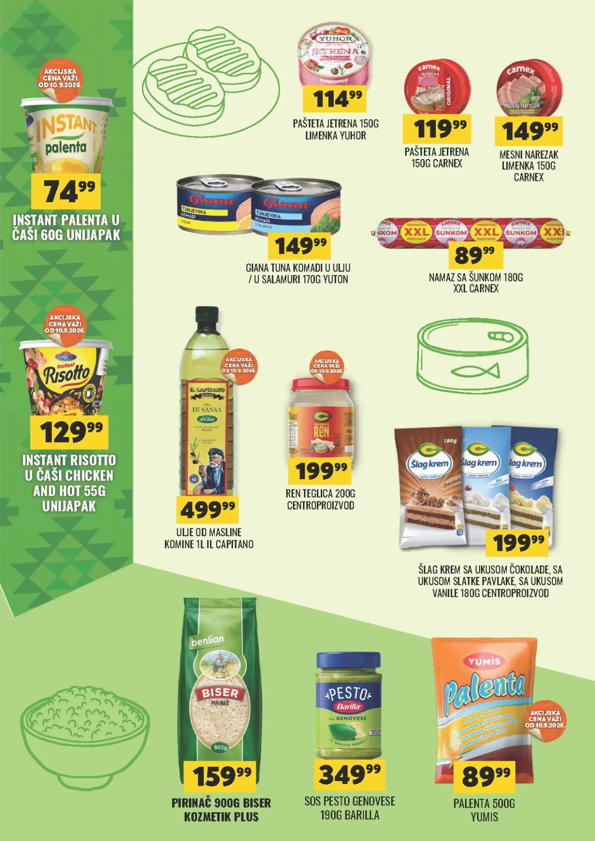 DTL Tekijanka katalog – konzerve, pirinač, palenta i maslinovo ulje