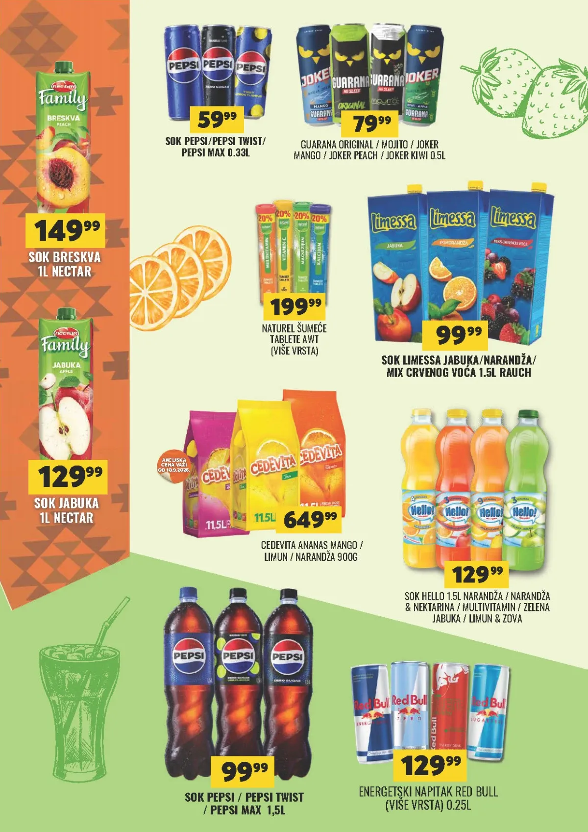 DTL Tekijanka katalog – sokovi i energetska pića na akciji