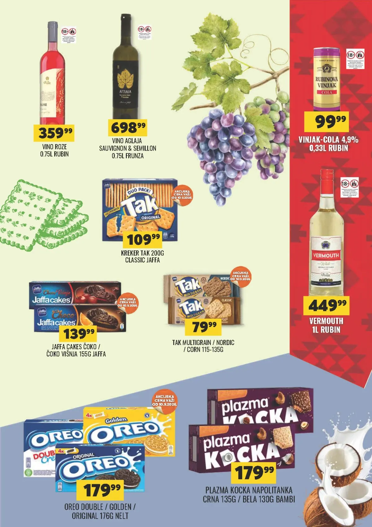 DTL Tekijanka katalog – vino, keks i napolitanke na akciji