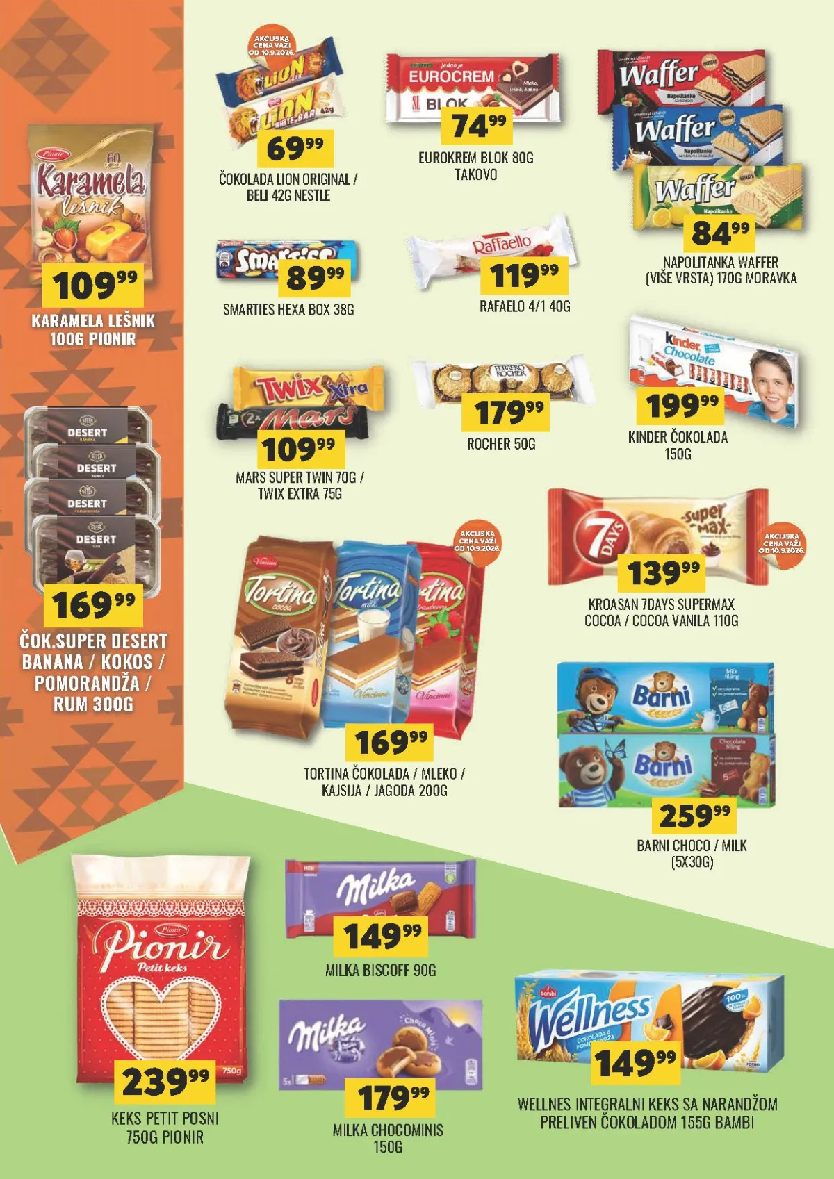 DTL Tekijanka katalog – čokolade, keks i slatkiši na akciji