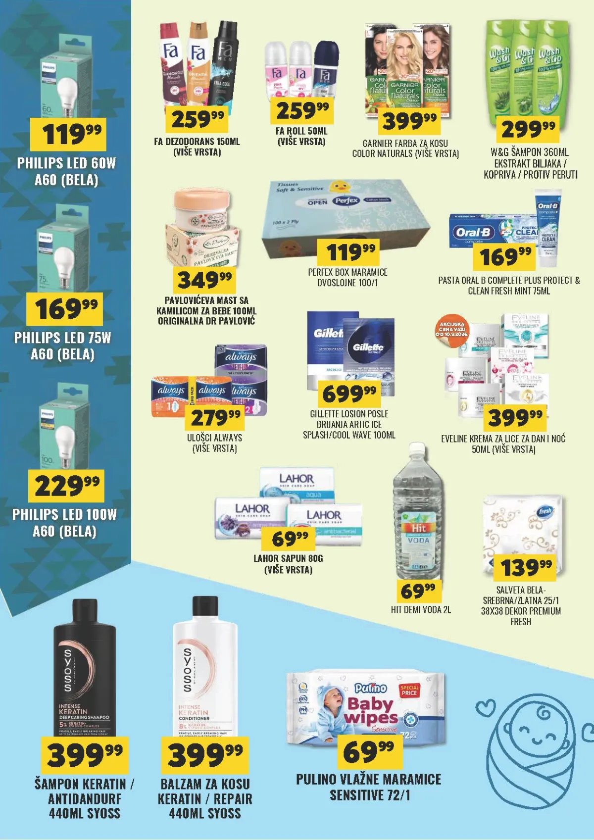 DTL Tekijanka katalog – kozmetika, higijena i Philips LED sijalice