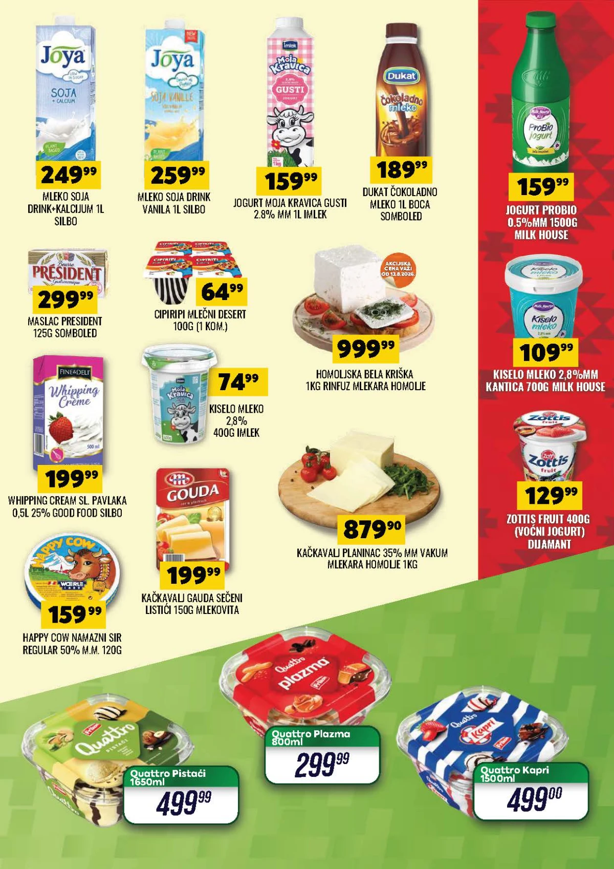 DTL Tekijanka katalog do 24.08.2026. – mleko, jogurt, sir, maslac i sladoled po akcijskim cenama