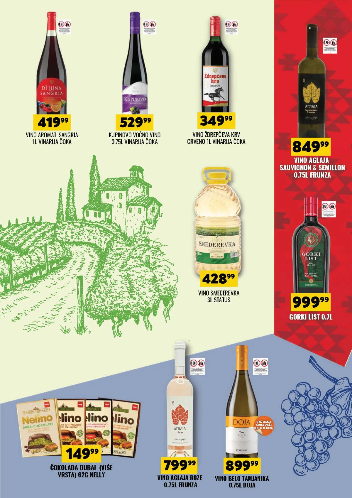 DTL Tekijanka katalog do 24.08.2026. – ponuda pića i drugih proizvoda po akcijskim cenama