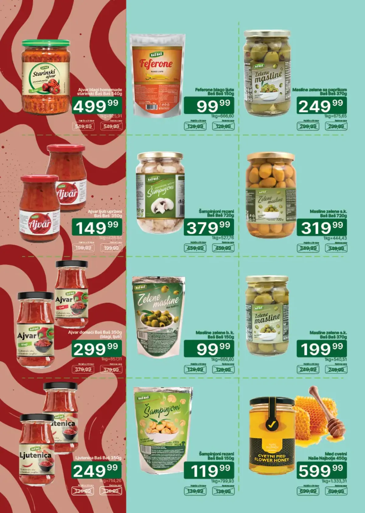 Univerexport katalog strana 13 – zimnica, ajvar, kiseli krastavci i konzervirano povrće