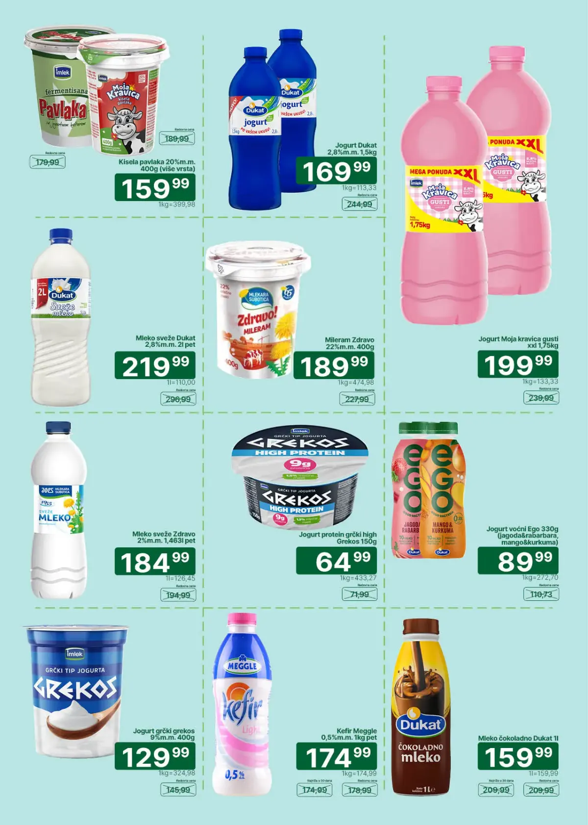 Univerexport katalog do 15.10.2026. – mleko, jogurt i mlečni proizvodi