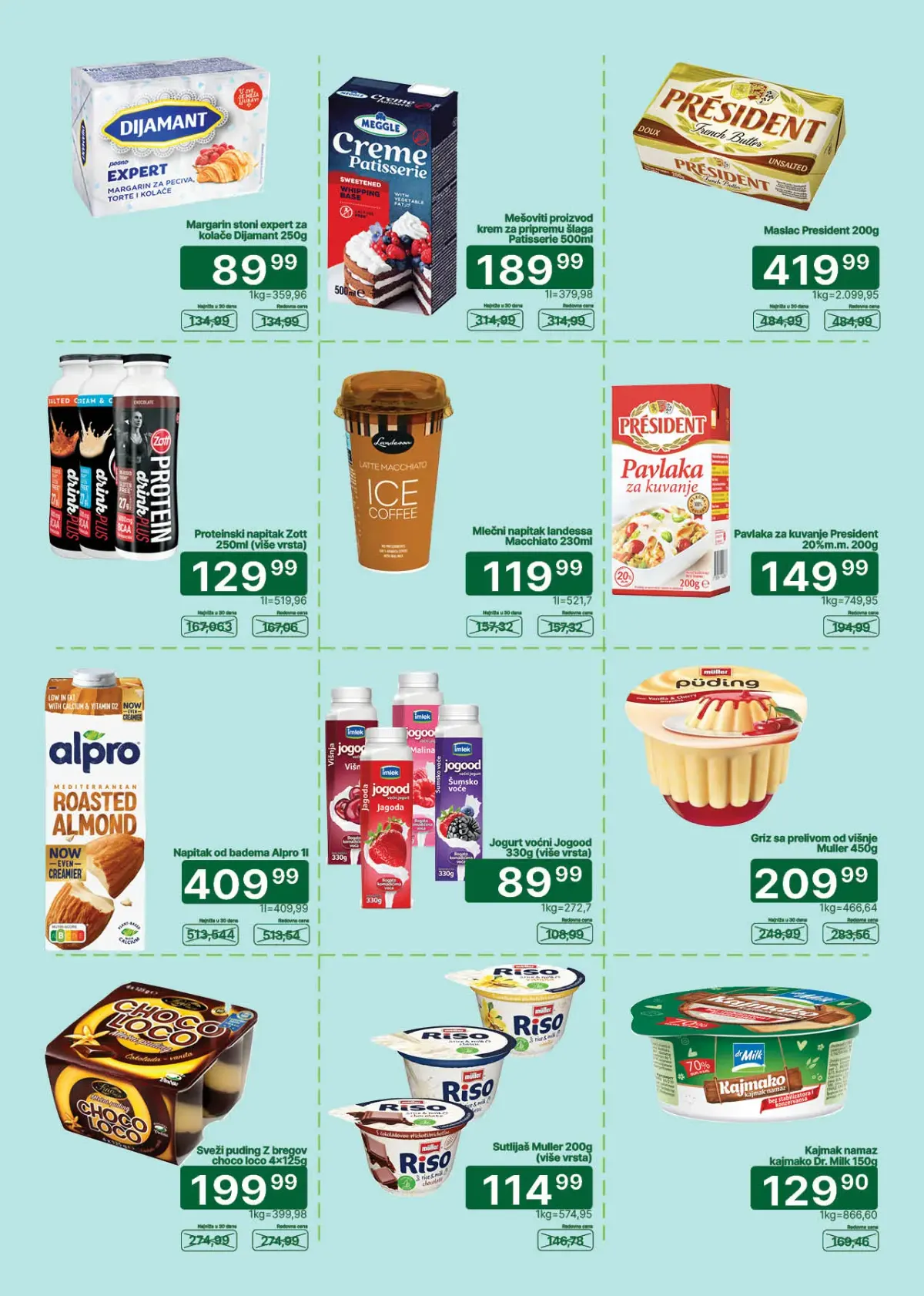 Univerexport katalog do 15.10.2026. – sirevi, namazi i mlečni deserti