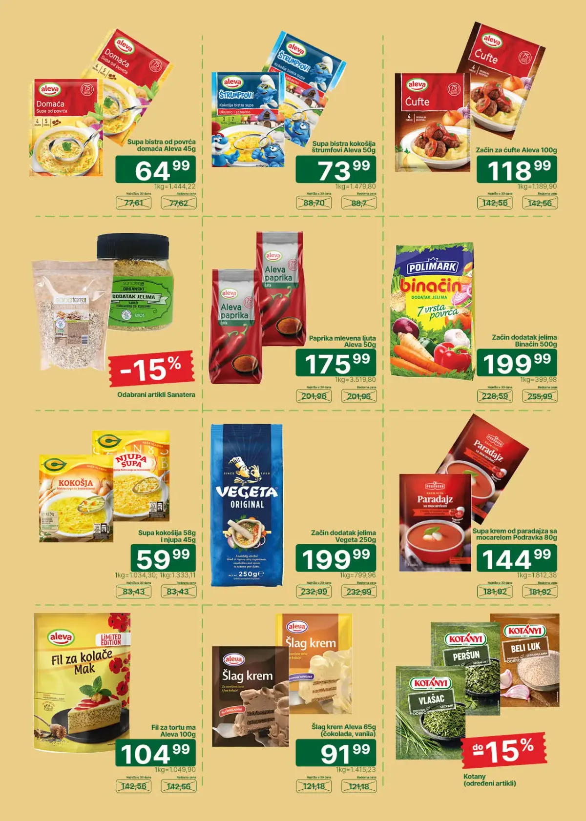 Univerexport katalog do 15.10.2026. – začini i dodaci jelima