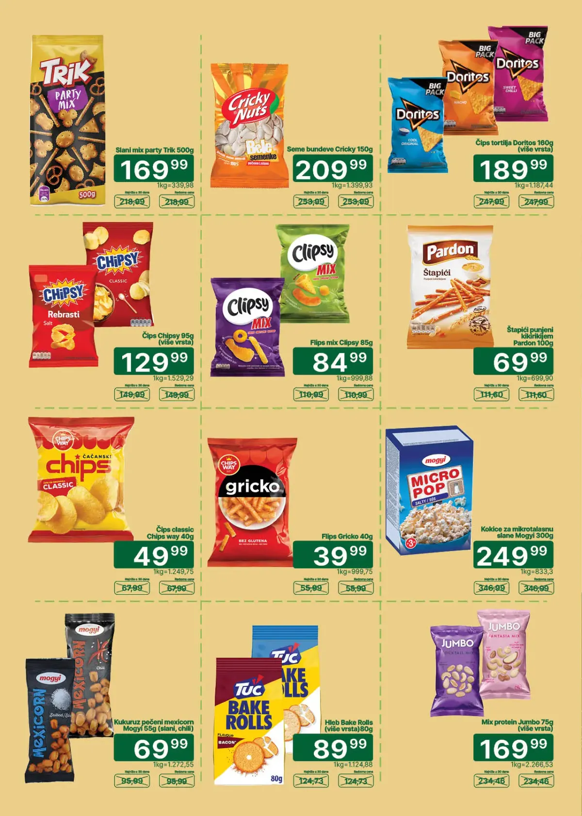 Univerexport katalog do 15.10.2026. – grickalice i čips