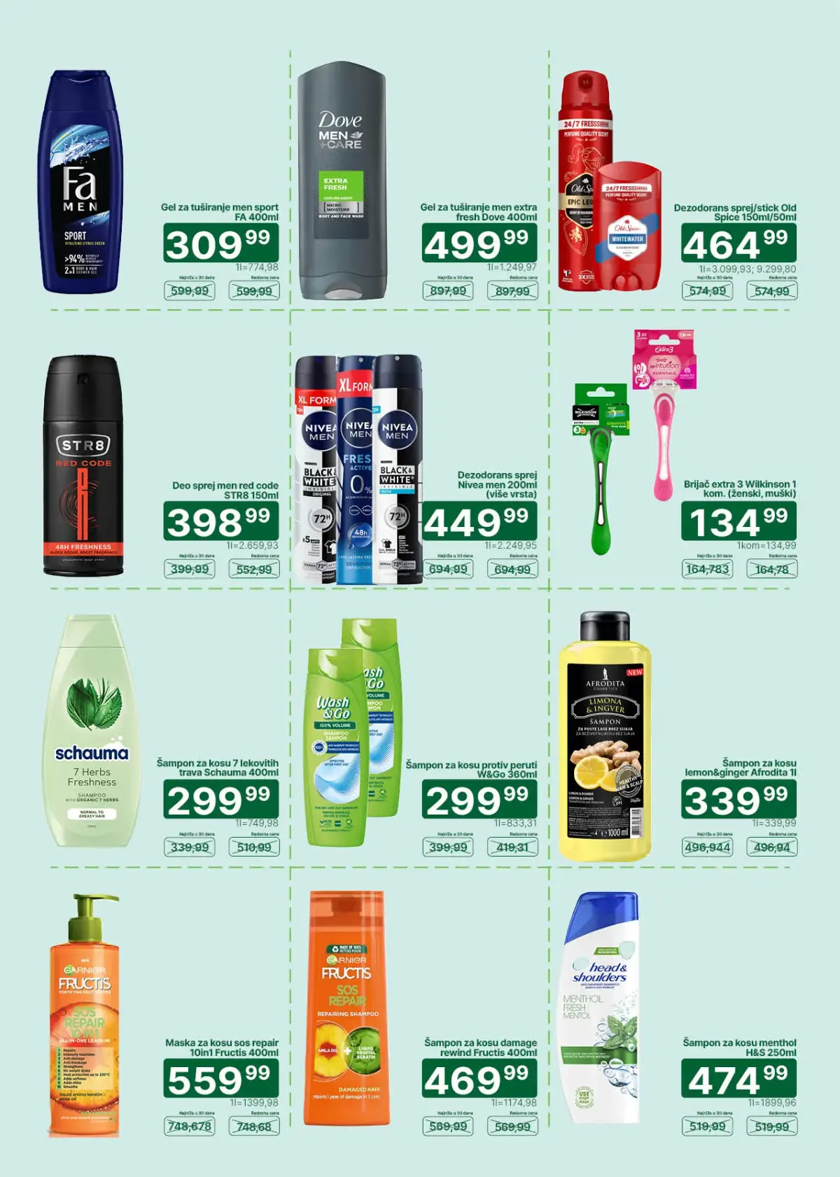 Univerexport katalog do 15.10.2026. – šamponi i dezodoransi