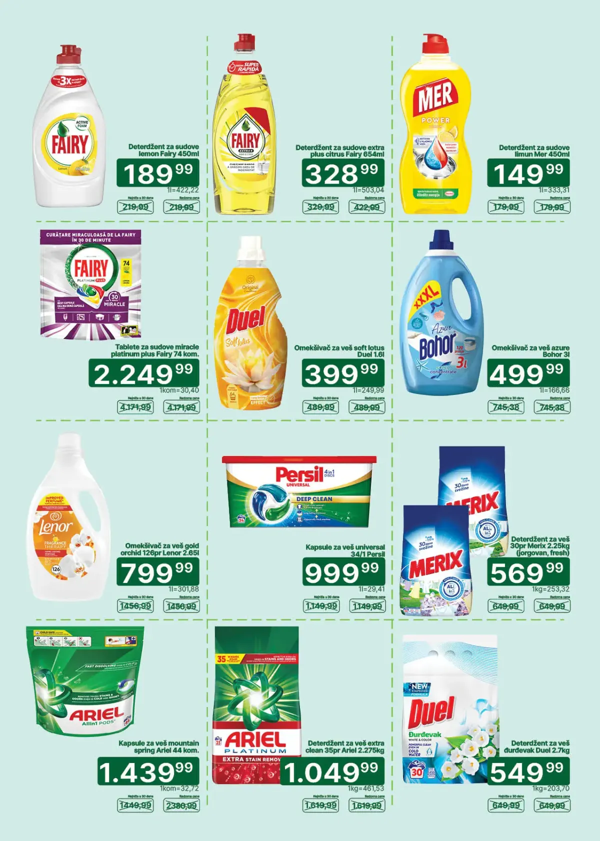 Univerexport katalog do 15.10.2026. – deterdženti i sredstva za pranje
