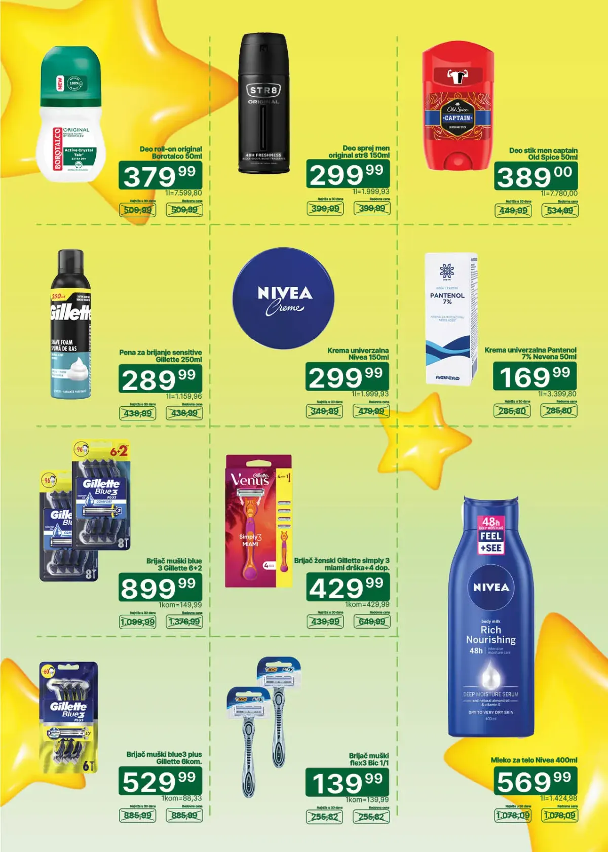 Univerexport CENE PADALICE strana 10 – dezodoransi, Nivea, Gillette i proizvodi za negu