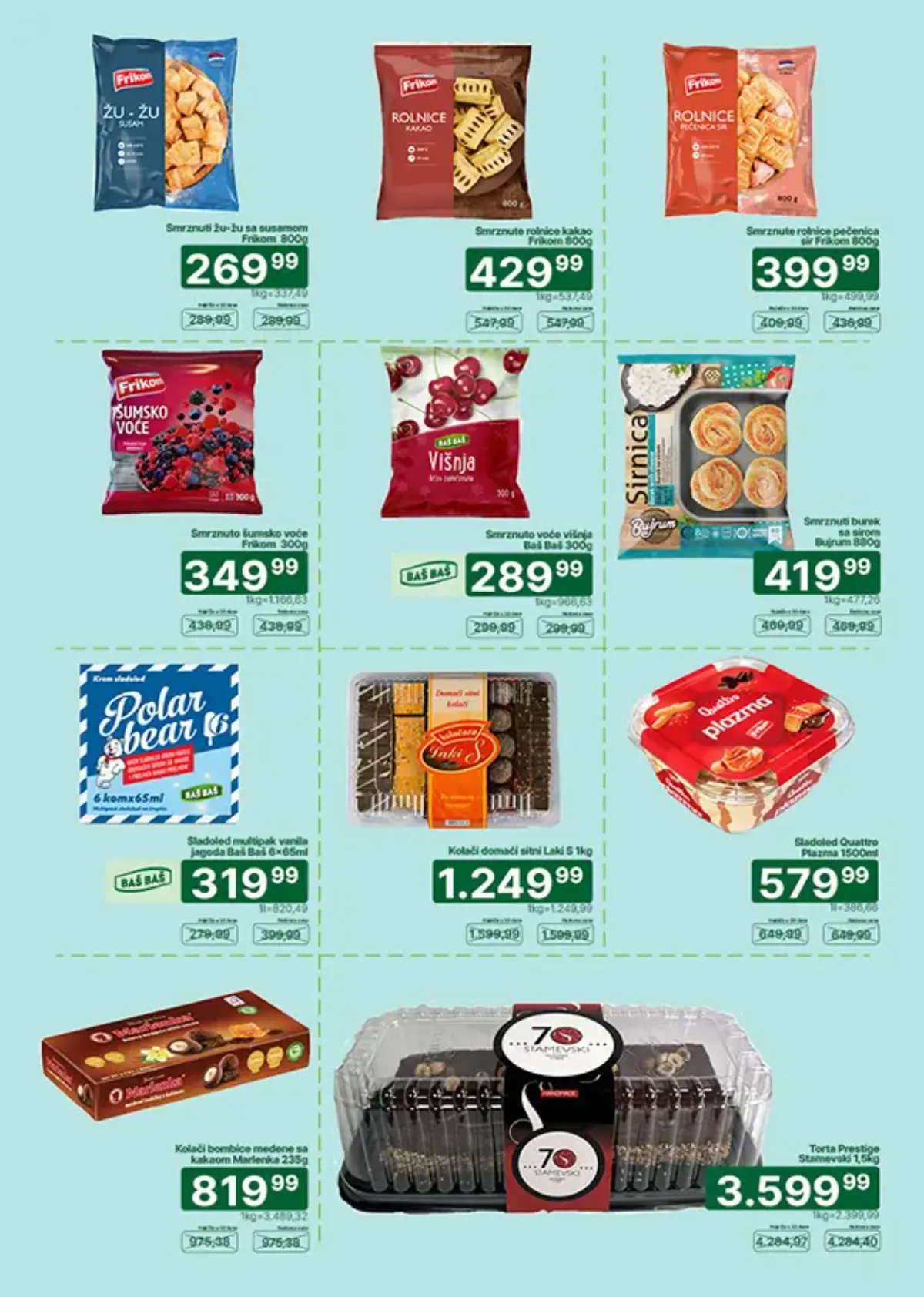 Univerexport katalog strana 11 – zamrznuti krompir, gotova jela i prehrambeni proizvodi