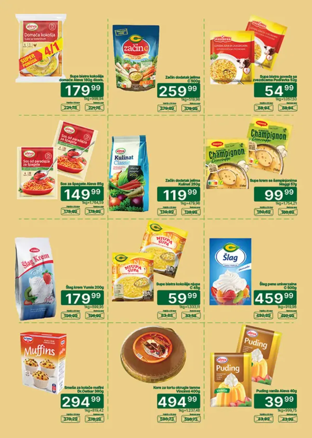 Univerexport katalog strana 12 – brašno, začini, testenine i proizvodi za kuvanje