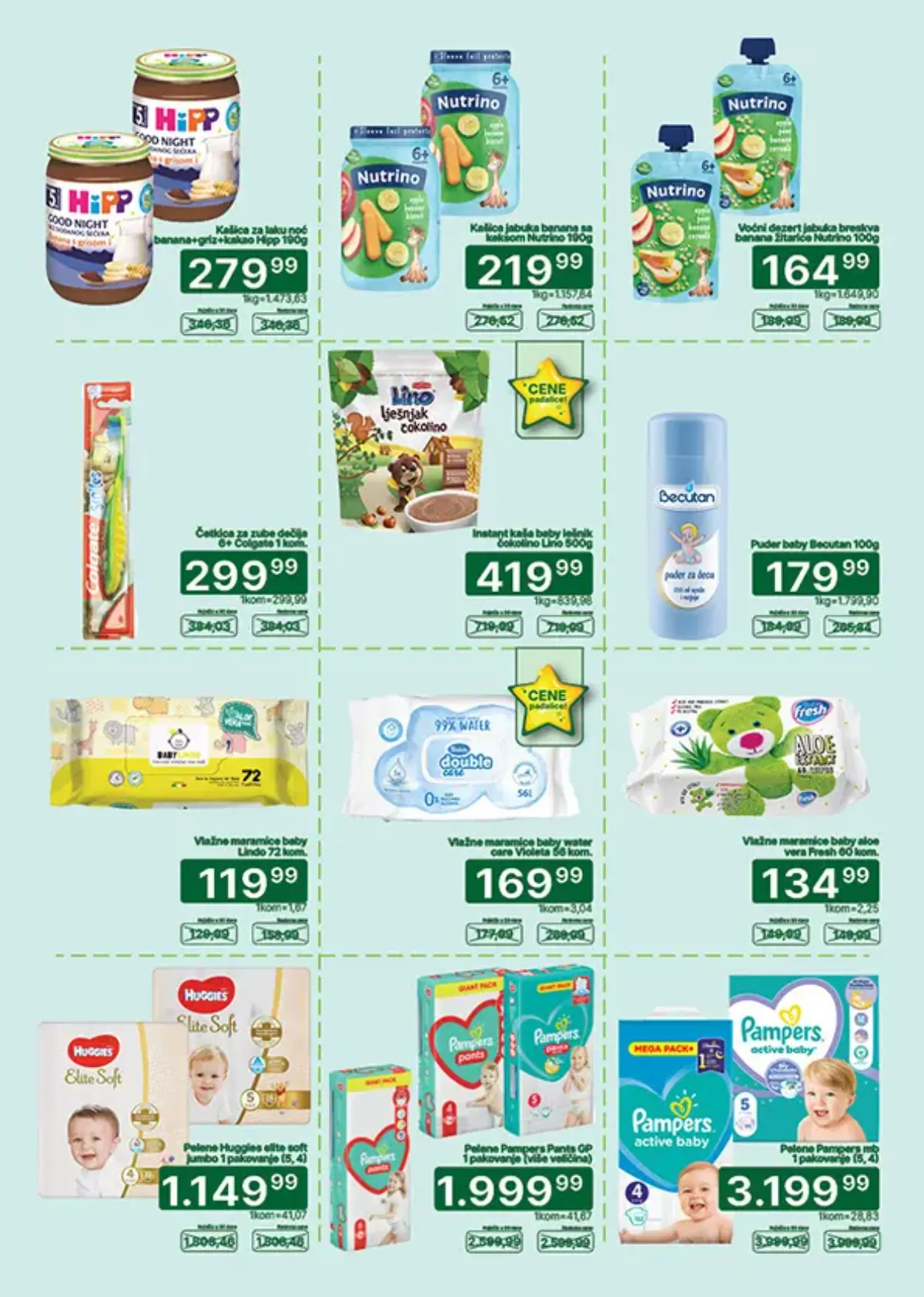 Univerexport katalog strana 25 – Pampers pelene, hrana za bebe i proizvodi za negu