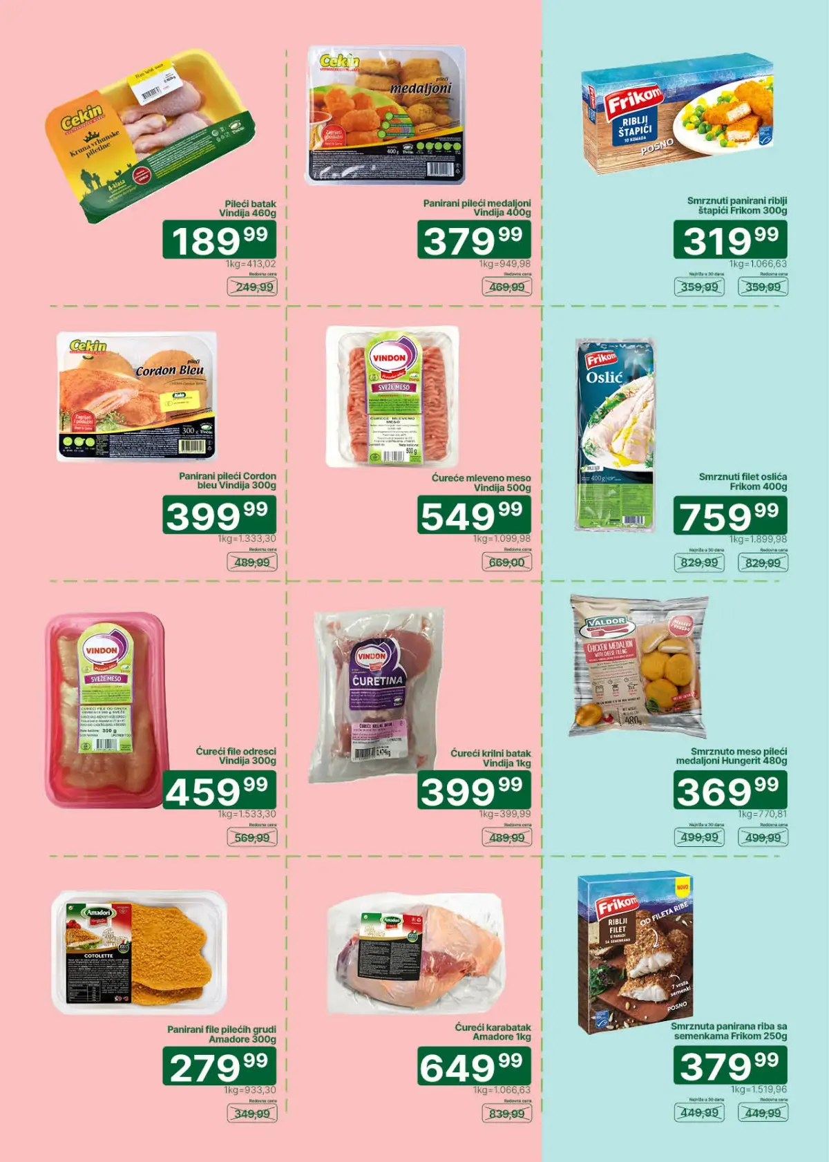 Univerexport katalog strana 3 – piletina, meso i mesne prerađevine