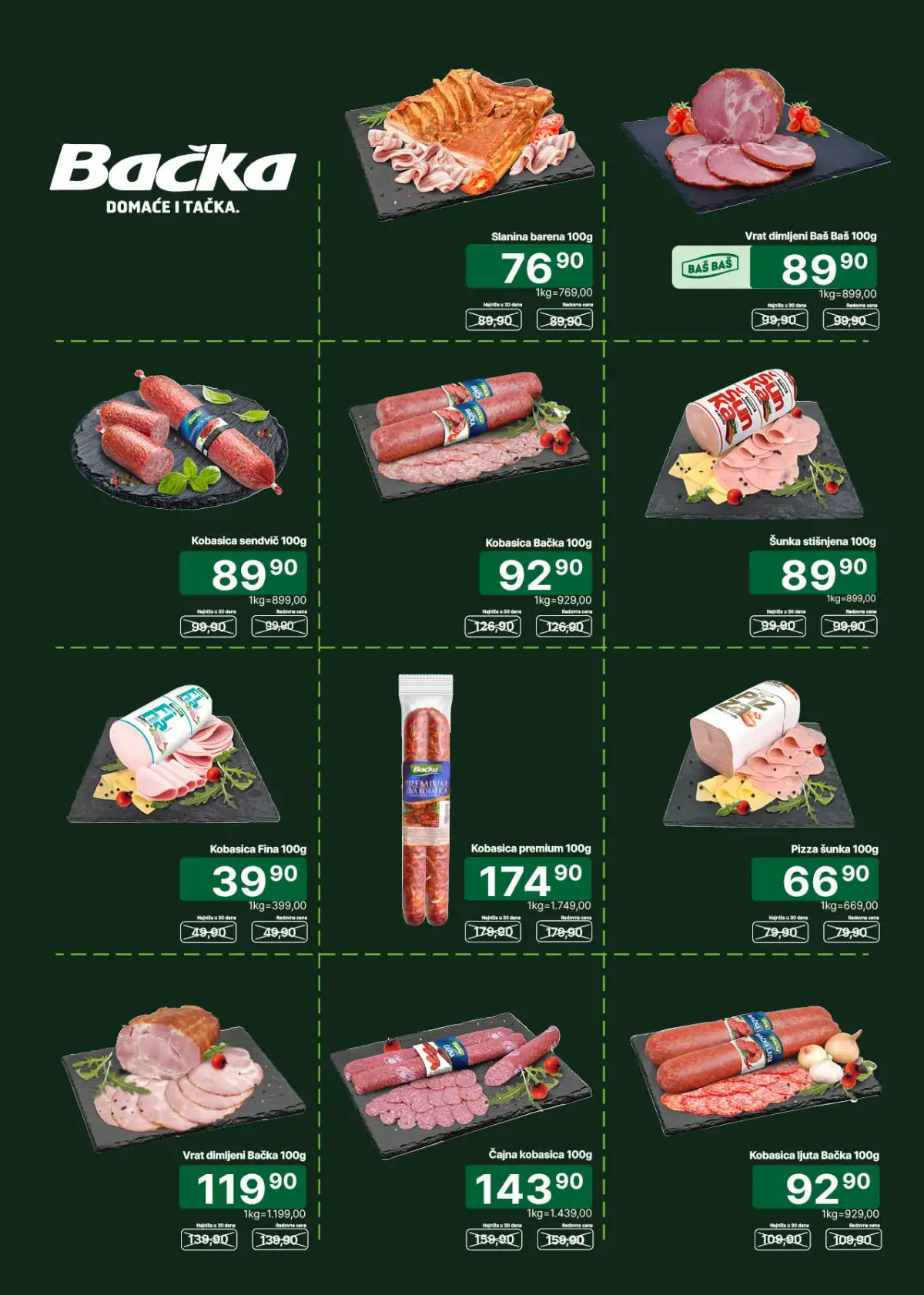Univerexport katalog strana 4 – Bačka suhomesnati proizvodi, kobasice i delikatesi