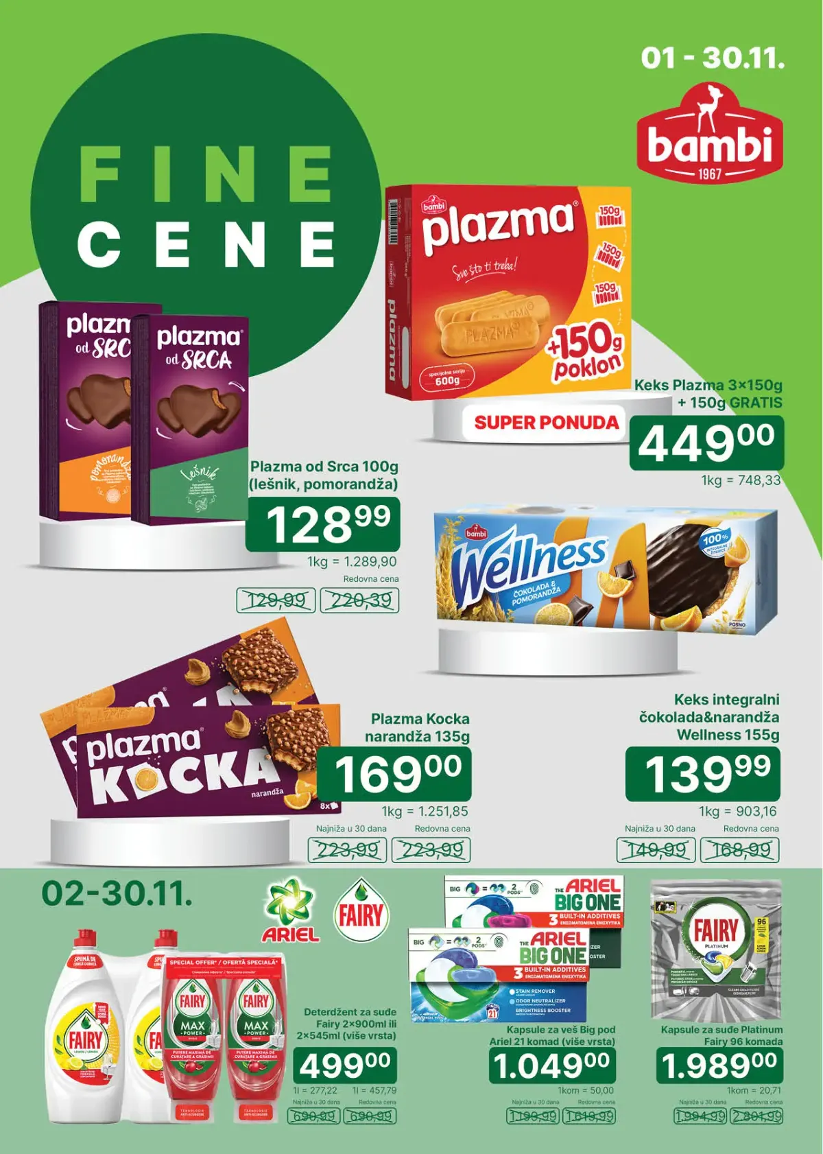 Univerexport katalog strana 17 – Bambi Plazma, čokoladni proizvodi i Fairy promocija