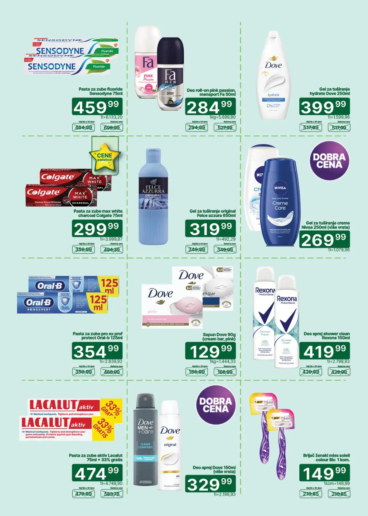 Univerexport katalog strana 26 – Sensodyne, Colgate, Dove, Oral-B i proizvodi za ličnu higijenu