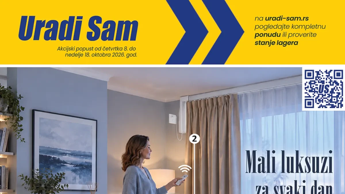 Uradi Sam katalog od 08. do 18.10.2026. – električni kamin i automatske garnišne sa daljinskim upravljačem na akciji