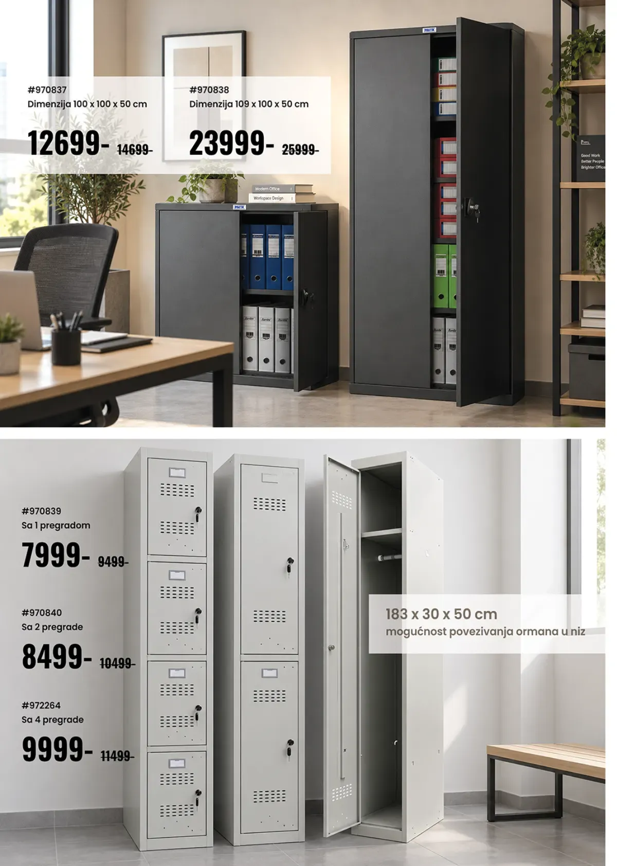 Uradi Sam katalog – metalni kancelarijski ormari i garderobni ormarići na akciji