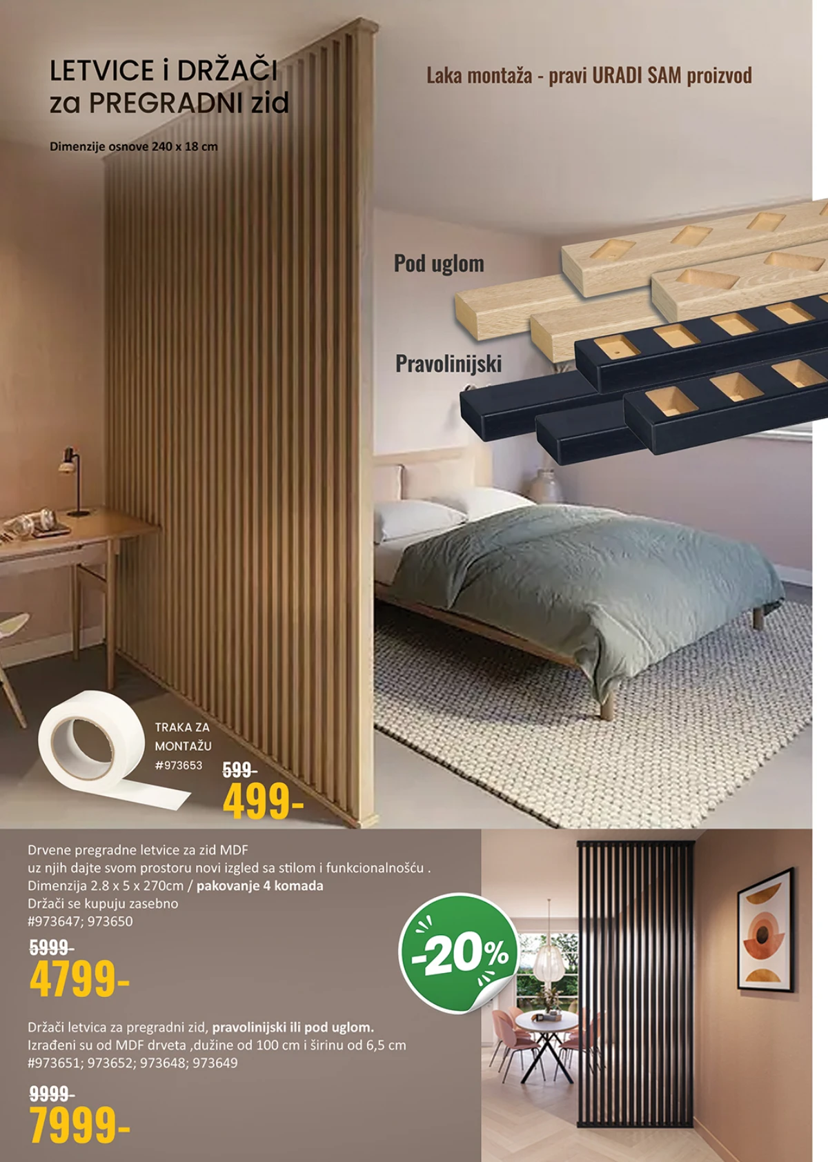 Uradi Sam katalog strana 8 – pregradne letvice i držači