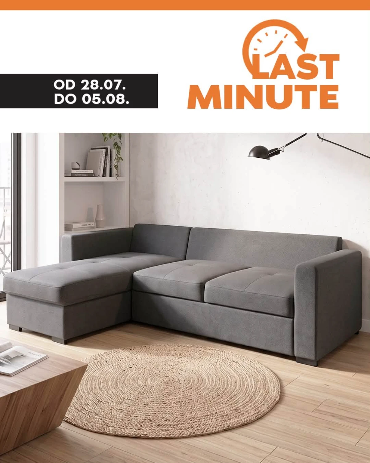 Vitorog LAST MINUTE – ugaona garnitura Elba u zatvorenom položaju