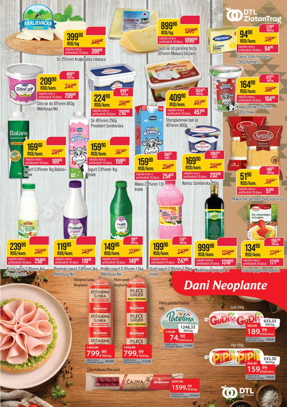 Zlatan Trag katalog – sirevi, jogurti, mlečni proizvodi, testenina i maslinovo ulje