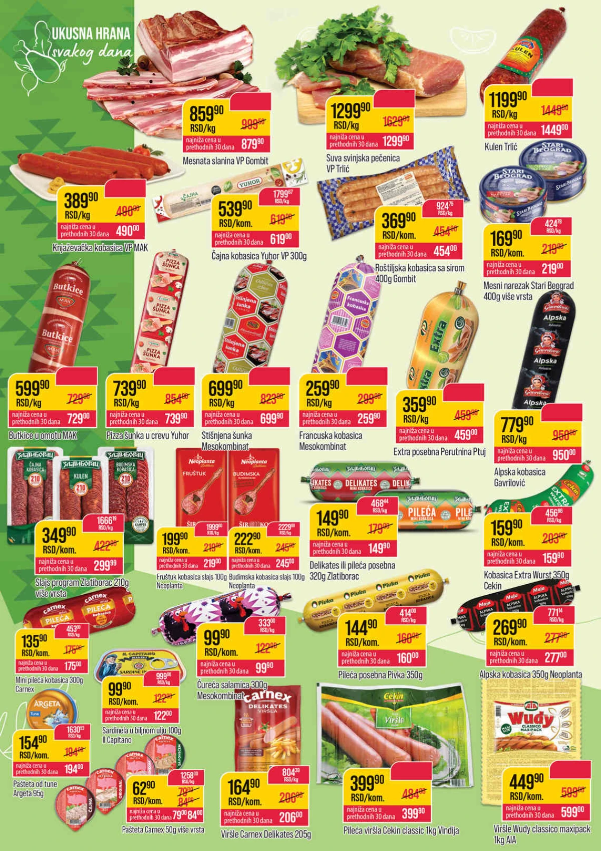 Zlatan Trag katalog – kobasice, šunka, kulen, paštete i viršle na akciji